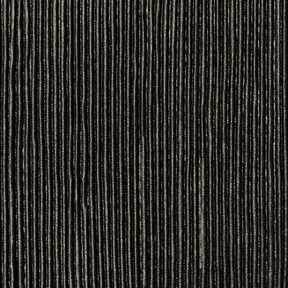 CYRUS Black ribbed button-front shirt corporate goth blouse MEDIUM LARGE XL top - Picture 4 of 14